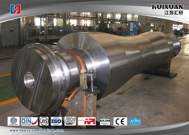 Super Steel Steam Turbine Rotor Forging , Mechanical Wind Turbine Main Shaft