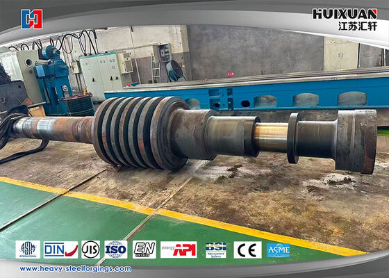 Rotor Turbin Uap Mempertukarkan Menggunakan Bahan Baja Alloy Dengan Proses Peleburan EF LF VD dan Mesin dari kasar hingga selesai
